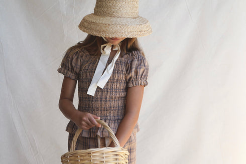 House of Paloma /Sirene Blouse _Tartan Picnic(2y,3y,4y,5y,6y)